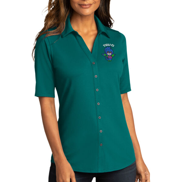 Port Authority® Ladies City Stretch Top - Embroidered Logo Thumbnail