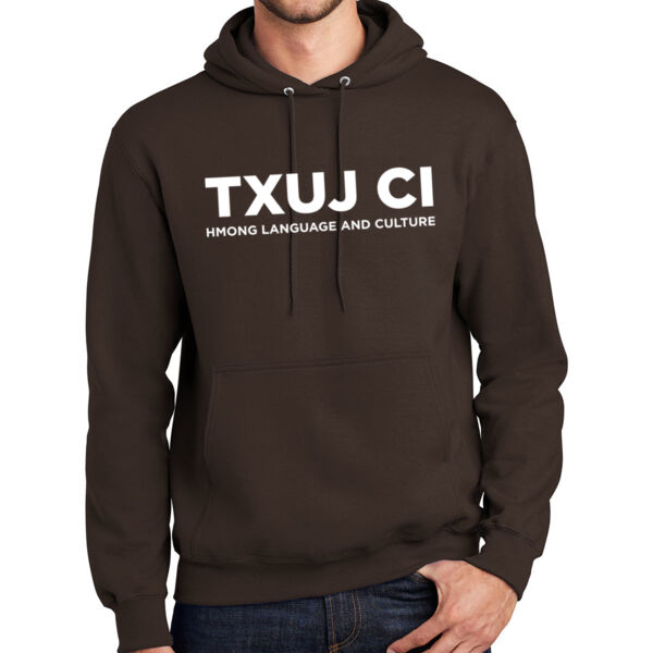 Port & Company® Essential Fleece Hooded Sweatshirt - Printed Logo Thumbnail