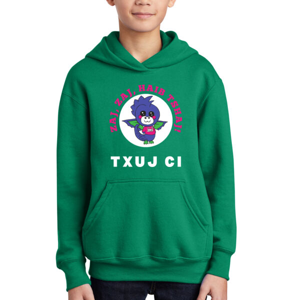 Port & Company® Youth Core Fleece Pullover Hooded Sweatshirt - Printed Logo Thumbnail