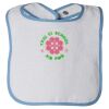 Infant Contrast Trim Terry Bib Thumbnail