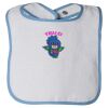 Infant Contrast Trim Terry Bib Thumbnail
