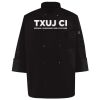 Ten Pearl Button Black Chef Coat Thumbnail